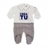 Tutina con trama scozzese da personalizzare