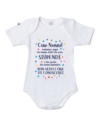 Body neonato/a "Ciao Nonni!"