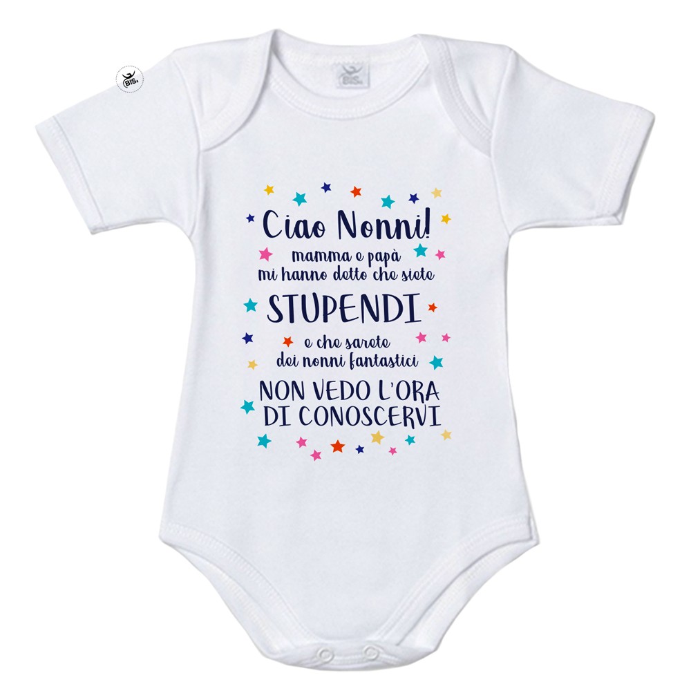 Body neonato/a "Ciao Nonni!"