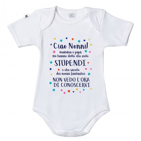 Body neonato/a "Ciao Nonni!"