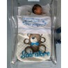 Customizable WINTER blanket with Name + Teddy Bear print