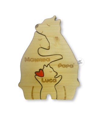 Puzzle 3d "Bear Family"