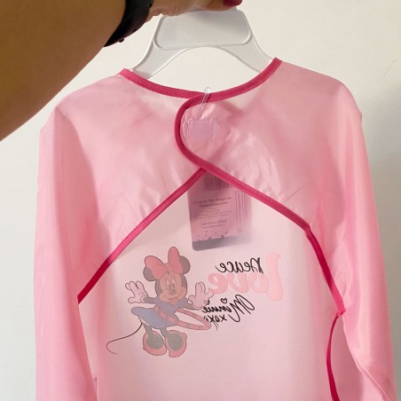 Grembiule bimba da pittura chiusura sul retro