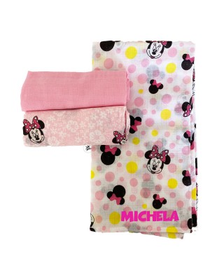 Kit quadrati di garza "Minnie Mouse"