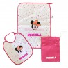 Kit Asilo plastificato "Minnie Mouse" fuxia