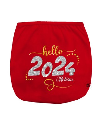 Mutandina copri-pannolino "Hello 2024"
