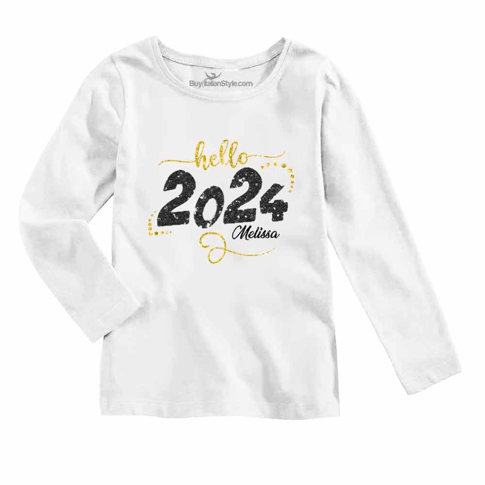 Maglia bimba "Hello  2024"