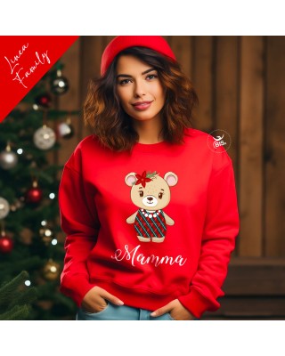 Felpa Donna natalizia "Linea Family" Christmas time