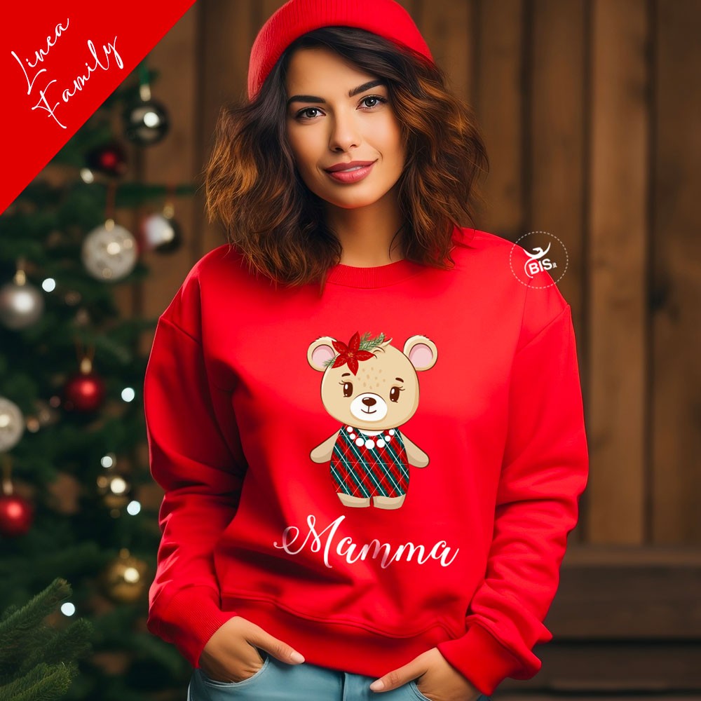 Felpa Donna natalizia "Linea Family" Christmas time
