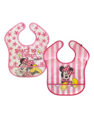 Coppia bavaglini in plastica "Sweet Minnie"