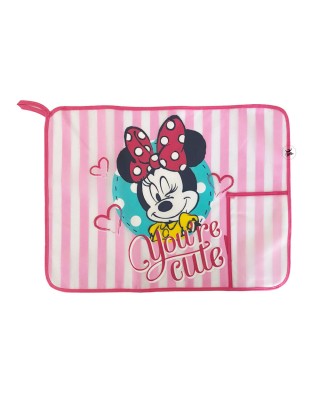 Tovaglietta plastificata "Minnie Mouse" fuxia