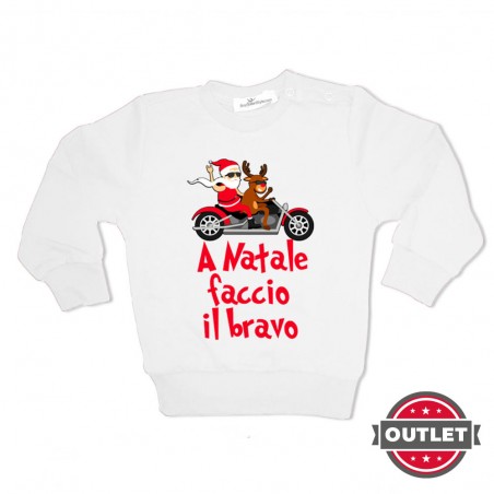 Felpa "A Natale faccio il bravo"outlet