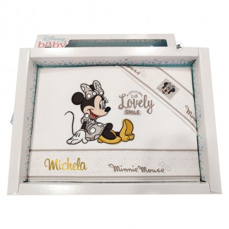 Set lenzuola "Lovely Minnie" panna