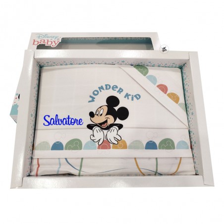 Set lenzuola "Wonder Kid Michey Mouse" panna