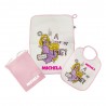 Kit Asilo plastificato "Princess" rosa