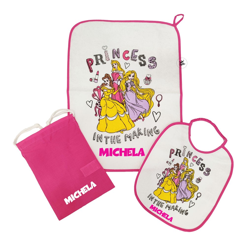 Kit Asilo plastificato "Princess" fuxia