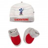 Kit cappellino e babbucce neonato "Mickey Mouse" grigio