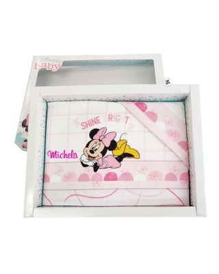 Set lenzuola neonato/a "Minne Shine bright"  rosa