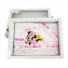 Set lenzuola neonato/a "Minne Shine bright"  rosa