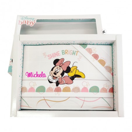 Set lenzuola neonato/a "Minne Shine bright" panna