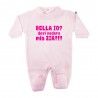 Chinille newborn all in one "of course I'm cute...look at my daddy"
