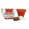 Vasetto in terracotta "Felice Natale maestra"