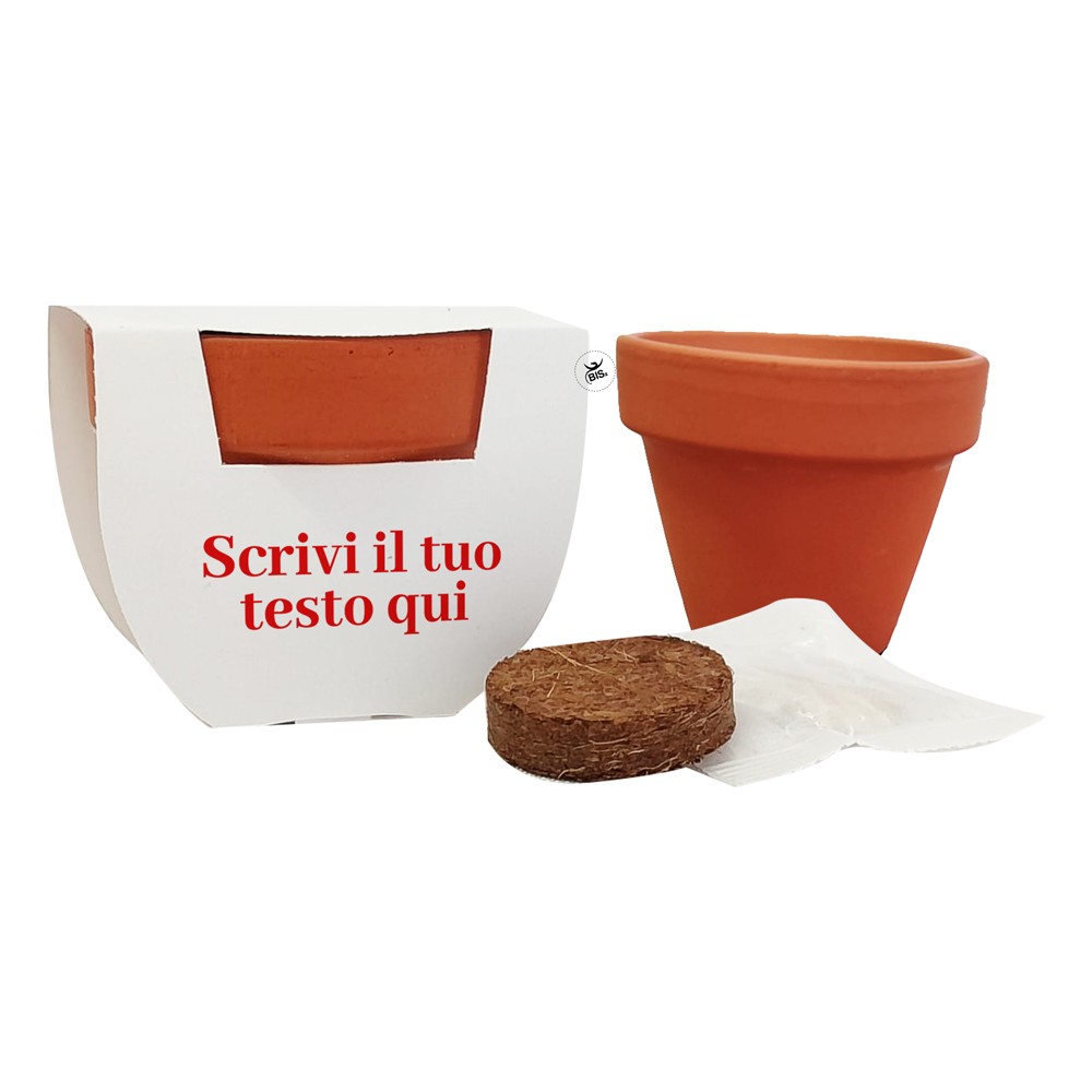 Vasetto in terracotta da personalizzare con configuratore