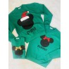 Felpa Bimba "Linea Family" Topina e fiocco glitter da personalizzare