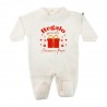 Chinille newborn all in one "of course I'm cute...look at my daddy"