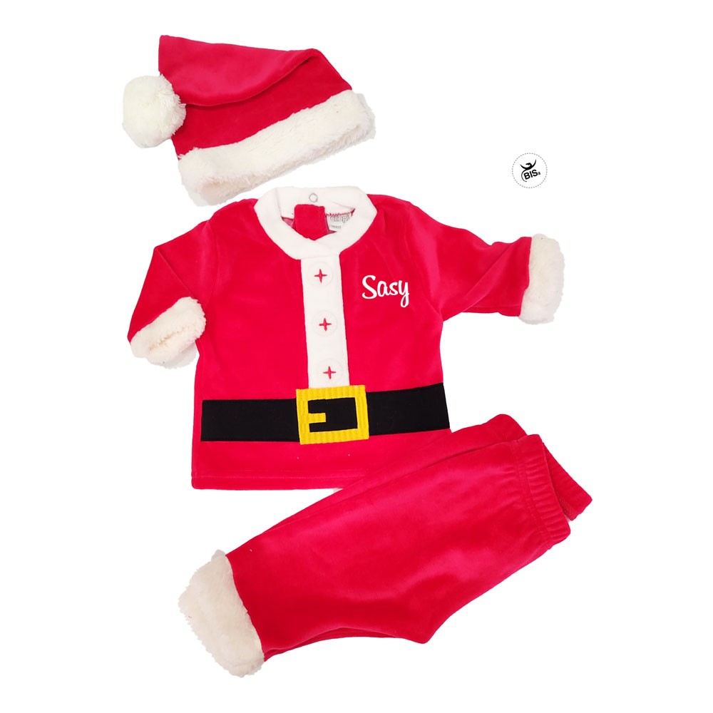 Completino Babbo Natale neonato da personalizzare con nome