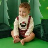 Completo con salopette tartan "Topino" da personalizzare