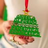 Albero in legno "Natale 2023" da personalizzare con nomi
