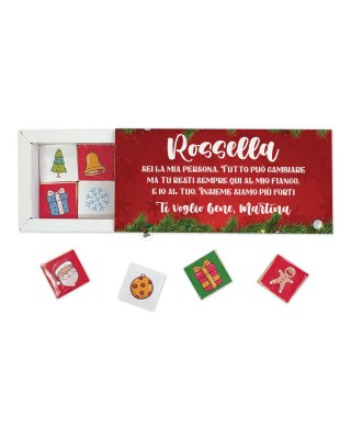 Scatola porta cioccolatini natalizia