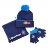 Kit scalda collo, cappellino e guanti "Sonic" blu