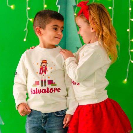 Felpa bimbo "Linea Family" Schiaccianoci da personalizzare
