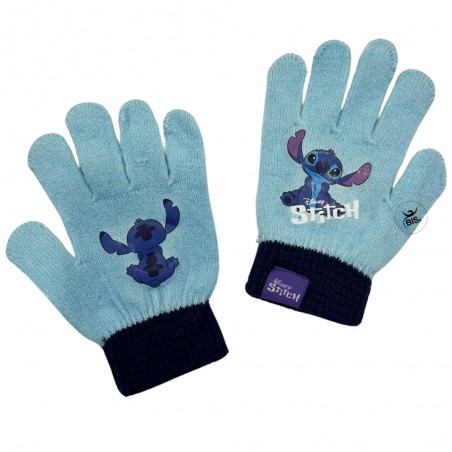 Guanti bimbo "Stich" azzurro