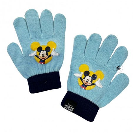 Guanti bimbo "Topolino" azzurro