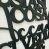 Scritta da parete in legno "Qualsiasi cosa accada noi ci vediamo a casa"