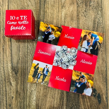 scatola popup baci perugina con foto
