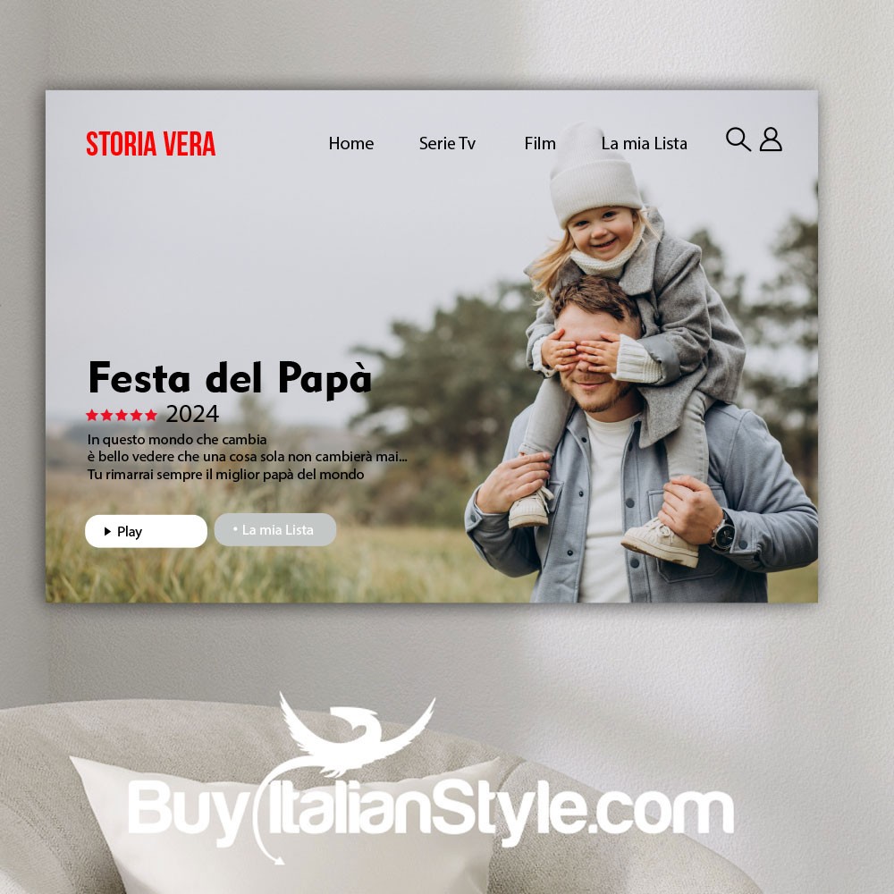 Foto-quadro "Festa del Papà" da personalizzare