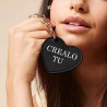 Clip in ecopelle a cuore per chiavi e borse da personalizzare con conf