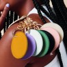 Clip in ecopelle circolare per chiavi e borse personalizzabile con configuratore