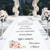 tappeto casa della sposa con dedica al papà