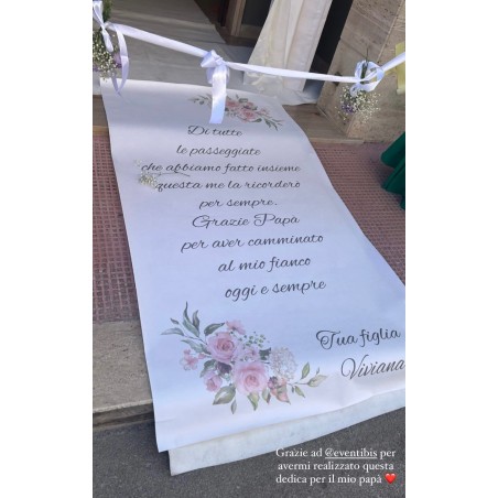 Tappeto personalizzato per eventi "Linea Ginevra" da personalizzare