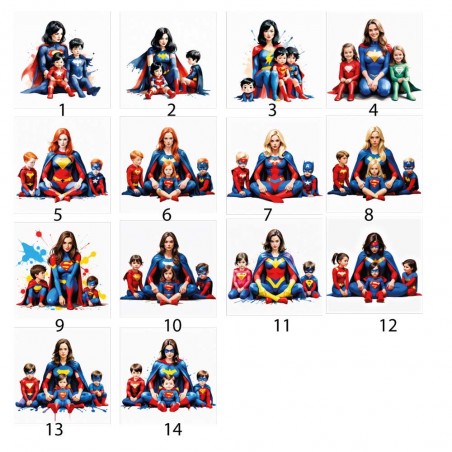 T-shirt bimbo/a manica corta  "Mom of superheroes"