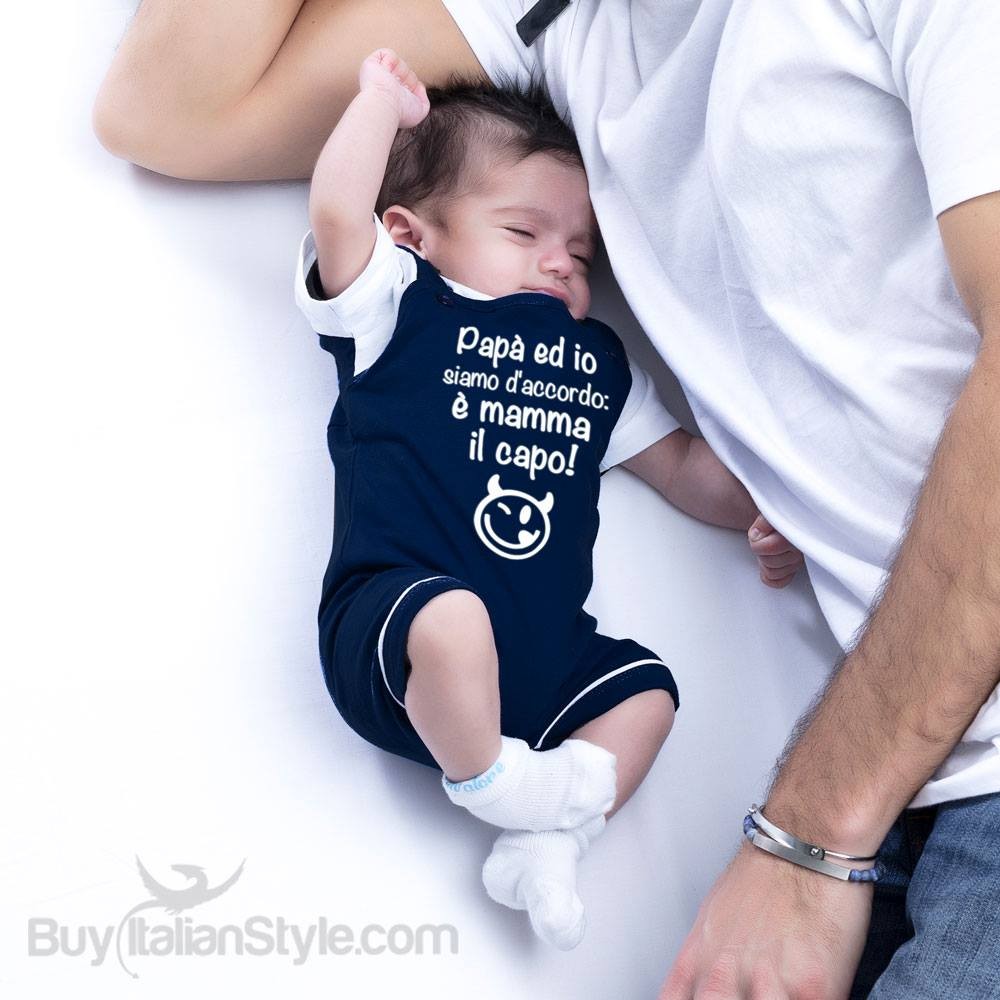 Pagliaccetto estivo "Papà ed io siamo d'accordo:è mamma il capo"