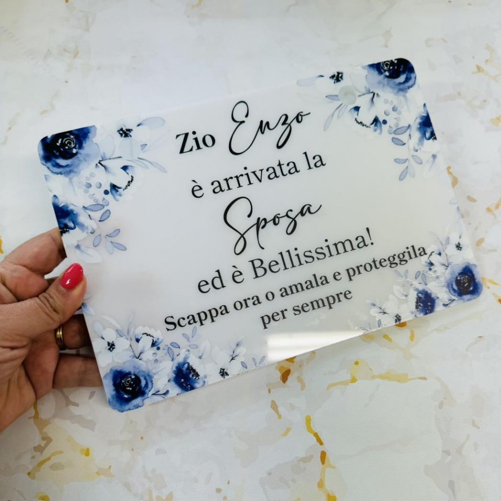 targa paggetto e damigella zio scappa arriva la sposa