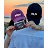 Coppia cappellini con visiera da personalizzare