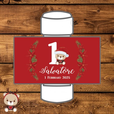 Kit 12 pz Etichette per bolle di sapone "Christmas time"