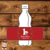 Kit 10 pz Etichette per bottiglia "Christmas time"  da personalizzare